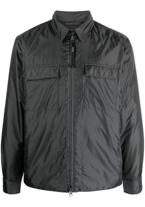 ASPESI zip-up spread-collar shirt jacket - Grey