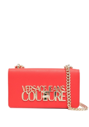 Versace Jeans Couture logo-plaque crossbody bag - Red