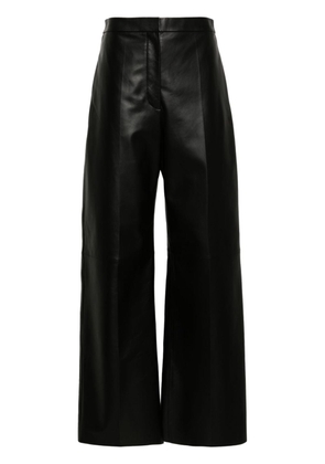 Fabiana Filippi wide-leg leather trousers - Black