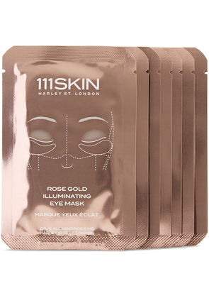 111SKIN Eight-Pack Rose Gold Illuminating Eye Masks - Fragrance-Free, 48 mL