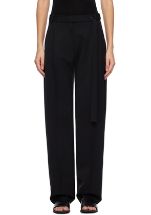 St. Agni Black Belted Trousers