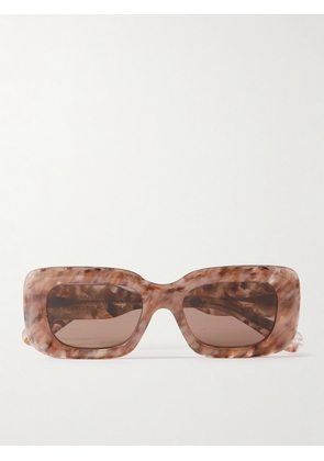 Chloé - + Net Sustain Speckled Square-frame Acetate Sunglasses - Pink - One size