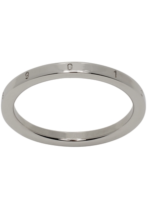 MM6 Maison Margiela Silver Engraved Ring