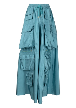 Cynthia Rowley high-waist cargo skirt - Blue