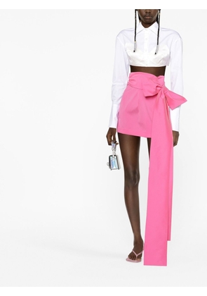 Bernadette Bernard bow-detail mini skirt - Pink