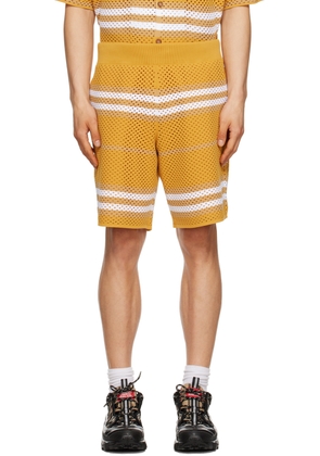Burberry Yellow Striped Shorts