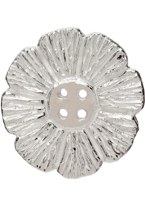 Bleue Burnham SSENSE Exclusive Silver Marigold Button