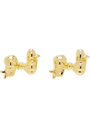 Mondo Mondo Gold Big Bow Earrings