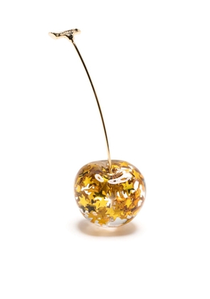 E.M. cherry pendant earring - Yellow