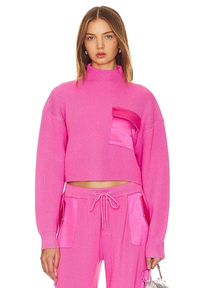 SER.O.YA Donna Sweater in Pink. Size M, S, XS.