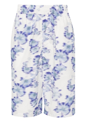 MARANT Layan floral-print shorts - Blue