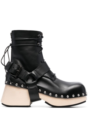 Marsèll studded platform ankle boots - Black