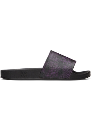NEEDLES Black & Purple Papillion Shower Sandals