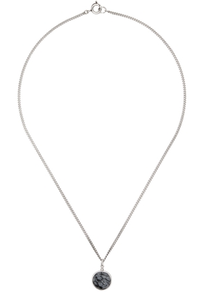 Isabel Marant Silver & Black Stone Necklace