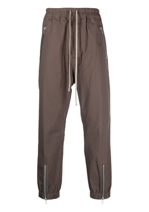 Rick Owens drawstring-waist organic cotton trousers - Grey