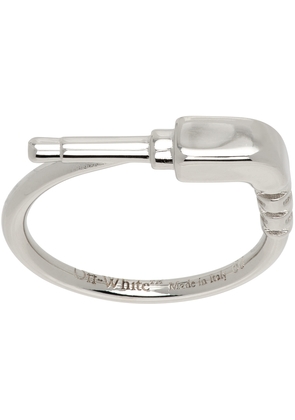 Off-White Silver Jack Ring