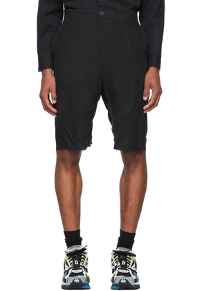 Balenciaga Black Linen Shorts