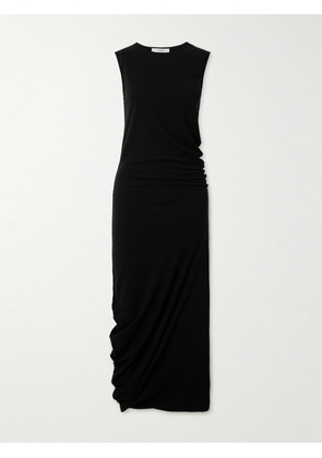 LEMAIRE - Twisted Cotton-jersey Midi Dress - Black - x small,small,medium,large,x large