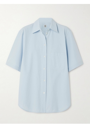 TOTEME - Organic Cotton-poplin Shirt - Blue - DK32,DK34,DK36,DK38,DK40