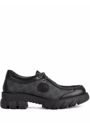 Gucci Interlocking-G monogram lace-up shoes - Black