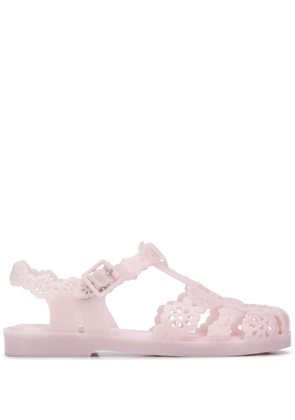 Viktor & Rolf x Melissa laser-cut floral jelly sandals - Pink