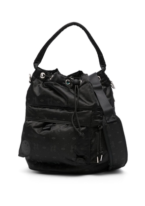 Porter-Yoshida & Co. monogram-print drawstring tote bag - Black