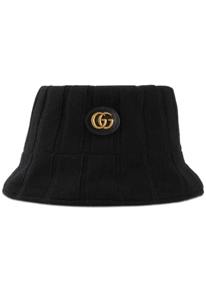 Gucci Double G wool bucket hat - Black