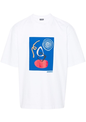 Jacquemus Cuadro abstract-print T-shirt - White