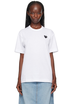 COMME des GARÇONS PLAY White Black Heart T-Shirt