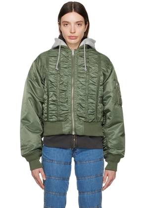 MadeMe Green Alpha Industries Edition MA-1 Bomber Jacket