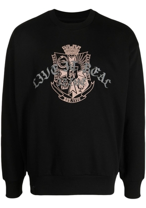 izzue logo-embellished sweatshirt - Black