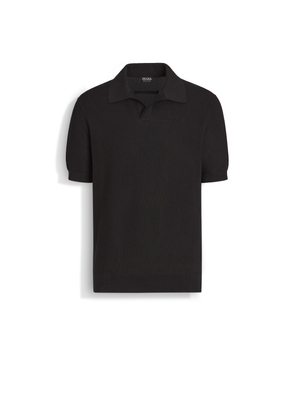 Black Premium Cotton Polo Shirt