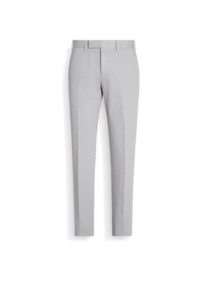 Light Grey Summer Chino Cotton and Linen Pants