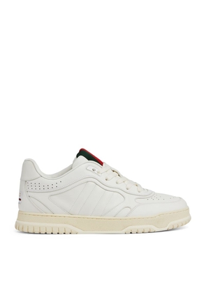 Gucci Leather Re-Web Sneakers
