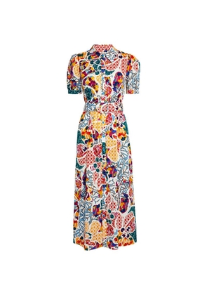 Dvf Diane Von Furstenberg Floral Print Paddy Midi Dress