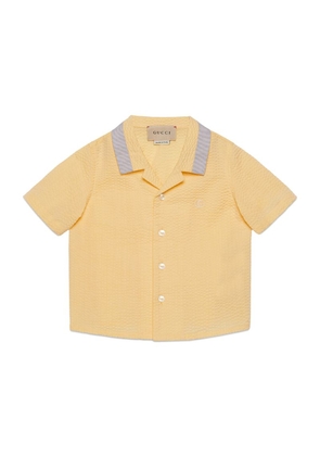 Gucci Kids Cotton Short-Sleeve Shirt (3-36 Months)