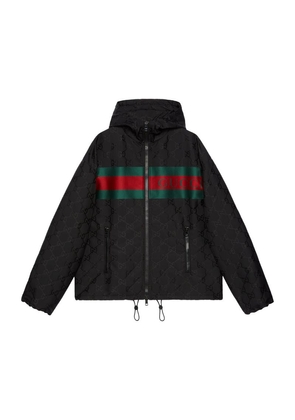 Gucci Nylon Gg Hooded Jacket