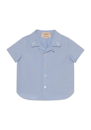 Gucci Kids X Peter Rabbit Cotton Short-Sleeve Shirt (3-36 Months)