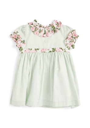 Patachou Cotton Floral-Trim Dress (6-24 Months)