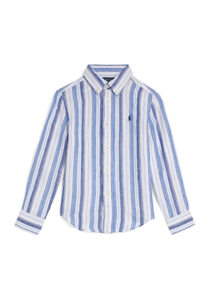 Ralph Lauren Kids Linen Striped Long-Sleeve Shirt (2-7 Years)
