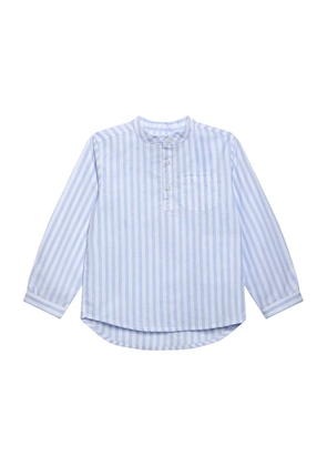Trotters Cotton-Linen Striped Oscar Shirt (6-11 Years)