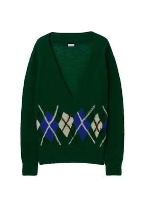 Burberry Argyle V-Neck Sweater