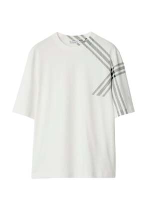 Burberry Check Sleeve Cotton T-Shirt