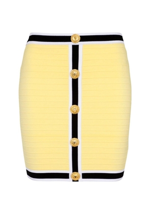 Balmain Stripe-Trim Mini Skirt