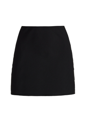 Anemos - Crepe Mini Skirt - Black - L - Moda Operandi