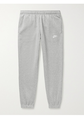 Nike - Sportswear Club Tapered Cotton-Blend Jersey Sweatpants - Men - Gray - XS
