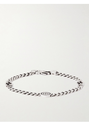 Gucci - Sterling Silver and Enamel Chain Bracelet - Men - Silver - 16