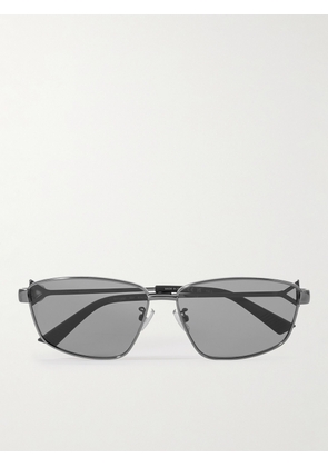 Bottega Veneta - D-Frame Silver-Tone Sunglasses - Men - Gray