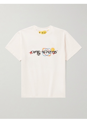Off-White Kids - Logo-Print Cotton-Jersey T-Shirt - Men - Neutrals - Age 8