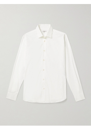 SAINT LAURENT - Slim-Fit Cotton-Poplin Shirt - Men - White - 37